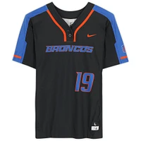 Boise State Broncos Team-Issued #19 Black Jersey from the Softball Program - Size L