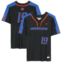 Boise State Broncos Team-Issued #19 Black Jersey from the Softball Program - Size L