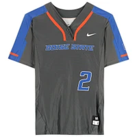 Boise State Broncos Team-Issued #2 Gray Jersey from the Softball Program - Size M