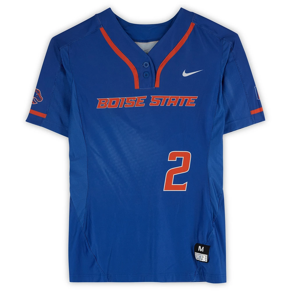 Boise State Broncos Team-Issued #2 Royal Jersey from the Softball Program - Size M