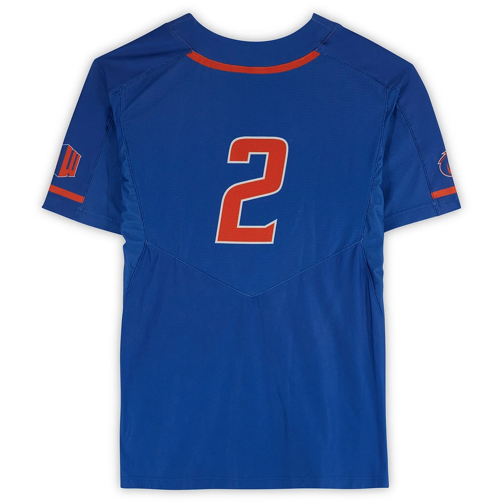Boise State Broncos Team-Issued #2 Royal Jersey from the Softball Program - Size M