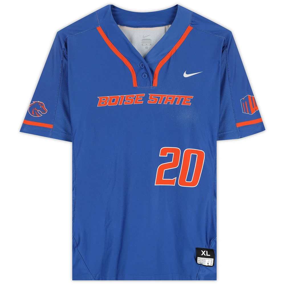 Boise State Broncos Team-Issued #20 Royal Jersey from the Softball Program - Size XL