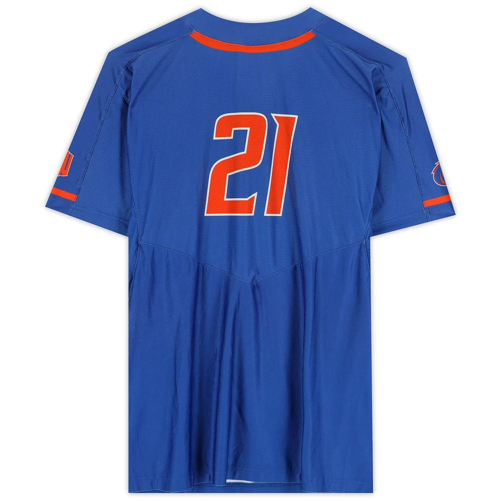 Boise State Broncos Team-Issued #21 Royal Jersey from the Softball Program - Size XL