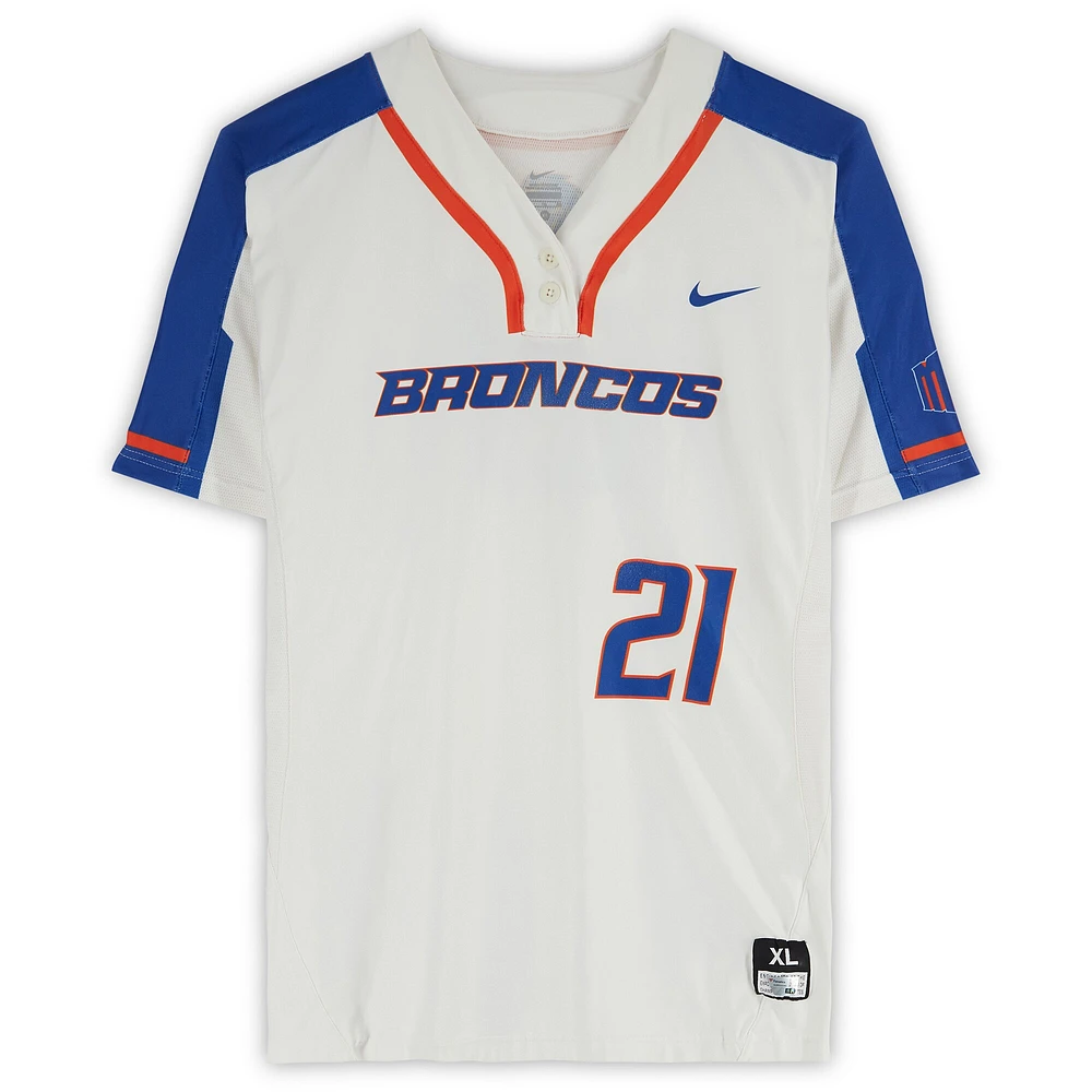 Boise State Broncos Team-Issued #21 Jersey from the Softball Program