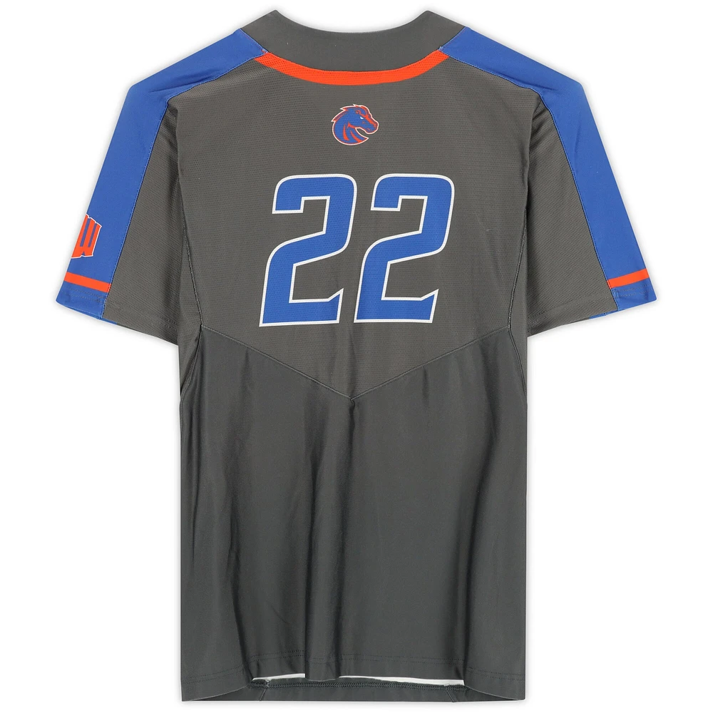 Boise State Broncos Team-Issued #22 Gray Jersey from the Softball Program - Size M