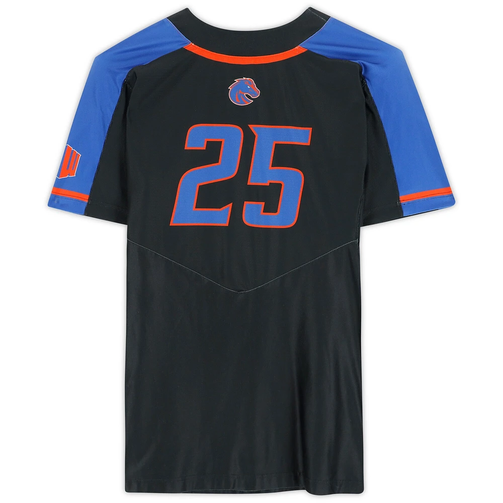 Boise State Broncos Team-Issued #25 Black Jersey from the Softball Program