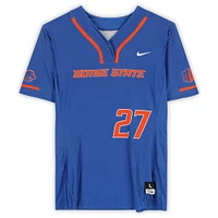 Boise State Broncos Team-Issued #27 Royal Jersey from the Softball Program - Size L