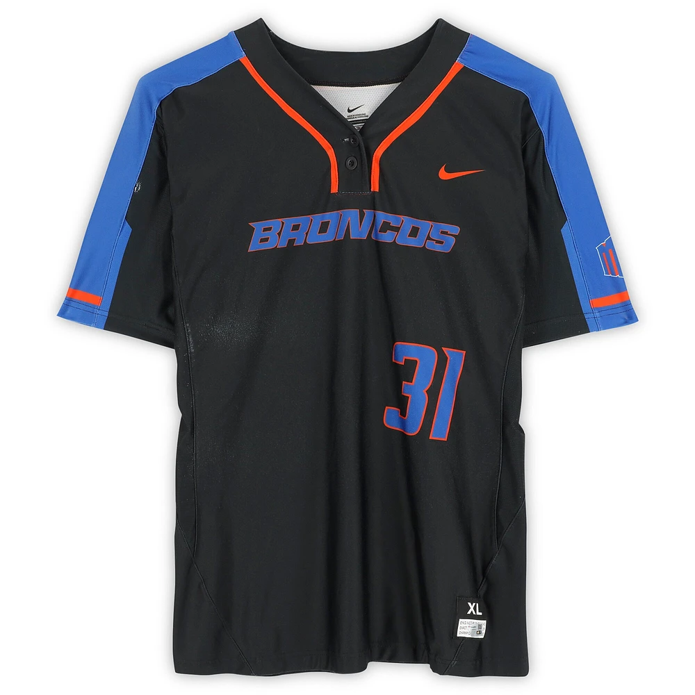 Boise State Broncos Team-Issued #31 Black Jersey from the Softball Program - Size XL