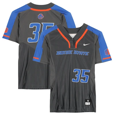 Boise State Broncos Team-Issued #35 Gray Jersey from the Softball Program - Size S
