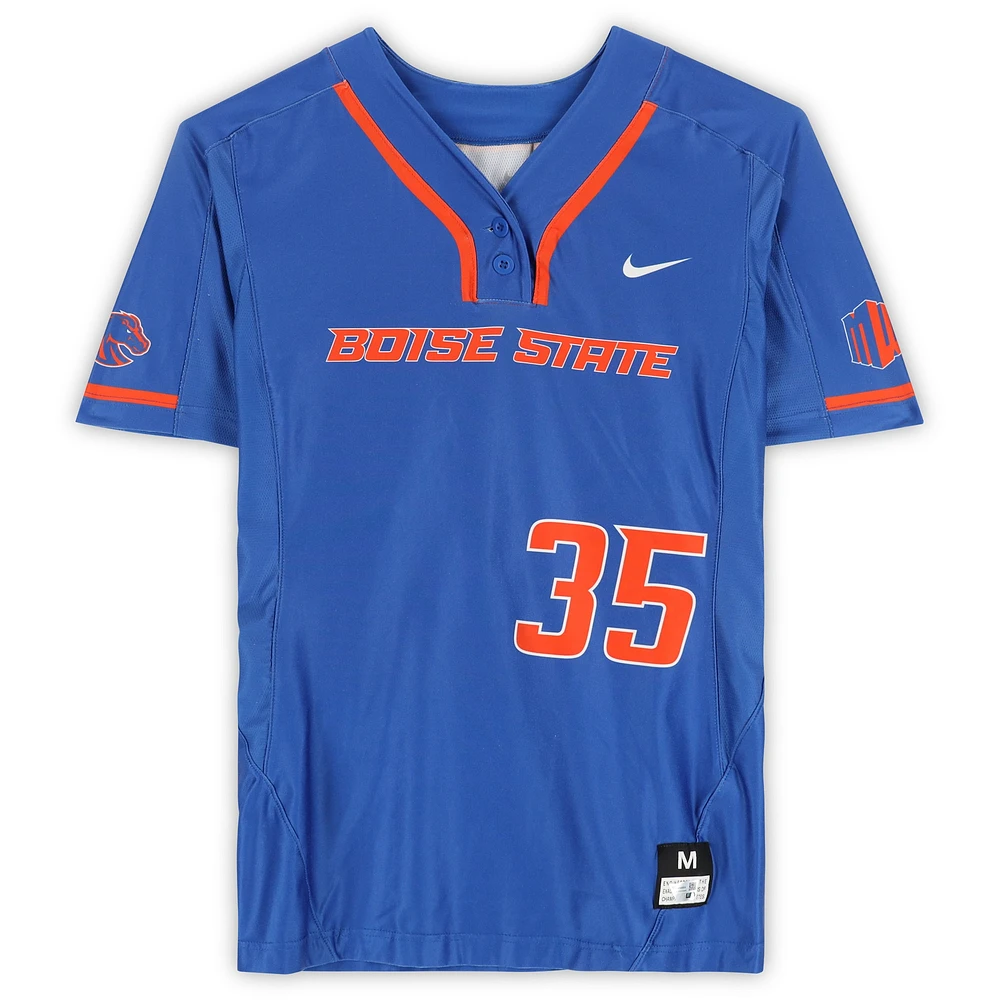 Boise State Broncos Team-Issued #35 Royal Jersey from the Softball Program - Size M