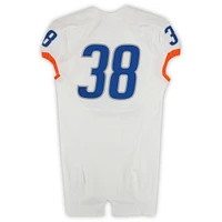 Boise State Broncos Team-Issued #38 White Nike Jersey from the 2015-23 NCAA Football Seasons - Size 44+4