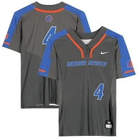 Boise State Broncos Team-Issued #4 Gray Jersey from the Softball Program - Size M