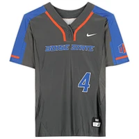 Boise State Broncos Team-Issued #4 Gray Jersey from the Softball Program - Size M