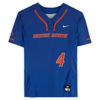 Boise State Broncos Team-Issued #4 Royal Jersey from the Softball Program - Size M