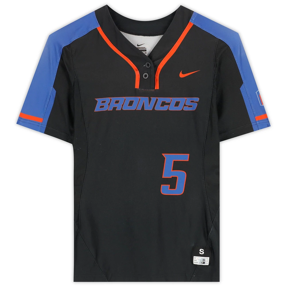 Boise State Broncos Team-Issued #5 Black Jersey from the Softball Program - Size S