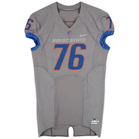 Boise State Broncos Team-Issued #75 Gray Nike Jersey from the Football Program - Size 48+4