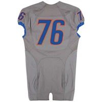 Boise State Broncos Team-Issued #75 Gray Nike Jersey from the Football Program - Size 48+4