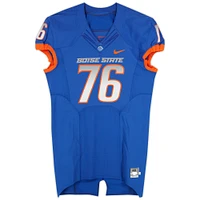 Boise State Broncos Team-Issued #76 Royal Nike Jersey from the 2013-15 NCAA Football Seasons - Size 48+4
