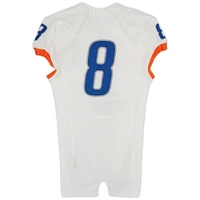 Boise State Broncos Team-Issued #8 White Nike Jersey from the 2015-23 NCAA Football Seasons - Size 40
