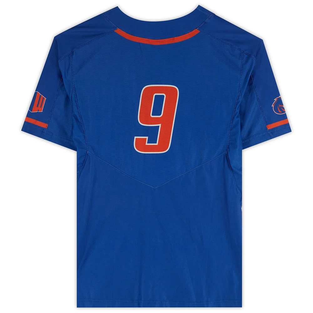 Boise State Broncos Team-Issued #9 Royal Jersey from the Softball Program - Size M