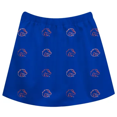 Boise State Broncos Girls Toddler All Over Print Skirt - Royal