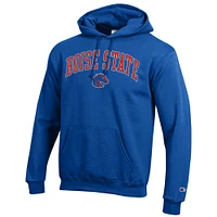 Sweat à capuche en molleton avec logo arqué Champion Royal Boise State Broncos pour homme