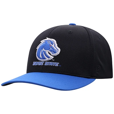 Men's Top of the World  Black Boise State Broncos Reflex Fitted Hat