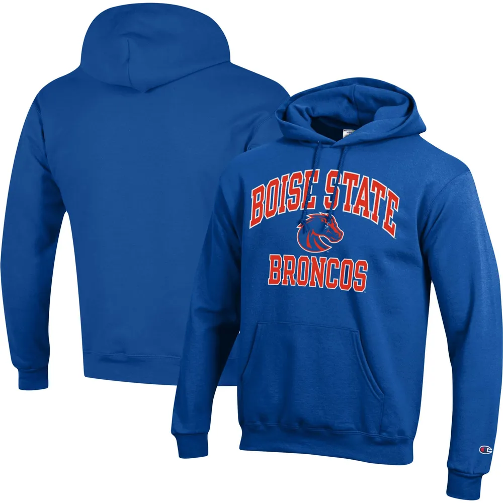 Men's Champion Royal Boise State Broncos High Motor Pullover Hoodie