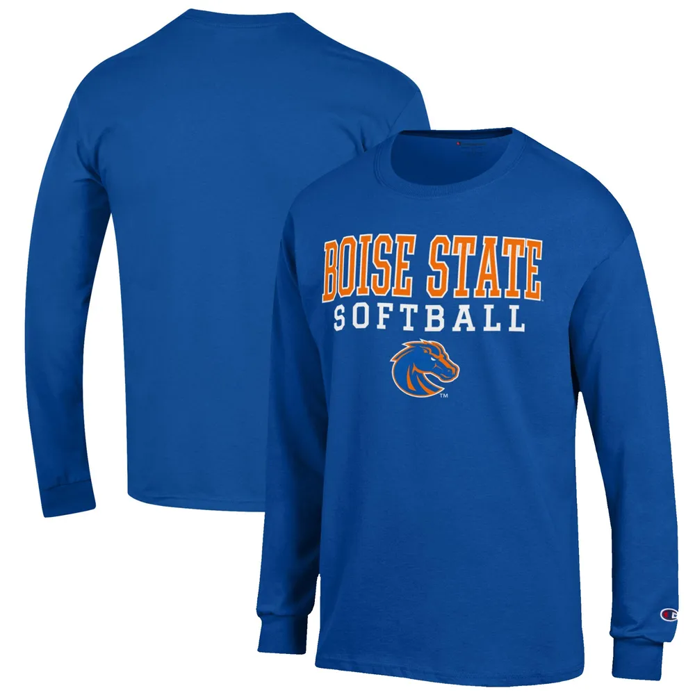 Lids Boise State Broncos Champion Softball Stack Long Sleeve T-Shirt -  Royal