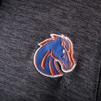 Men's Colosseum Heathered Black Boise State Broncos Down Swing Polo