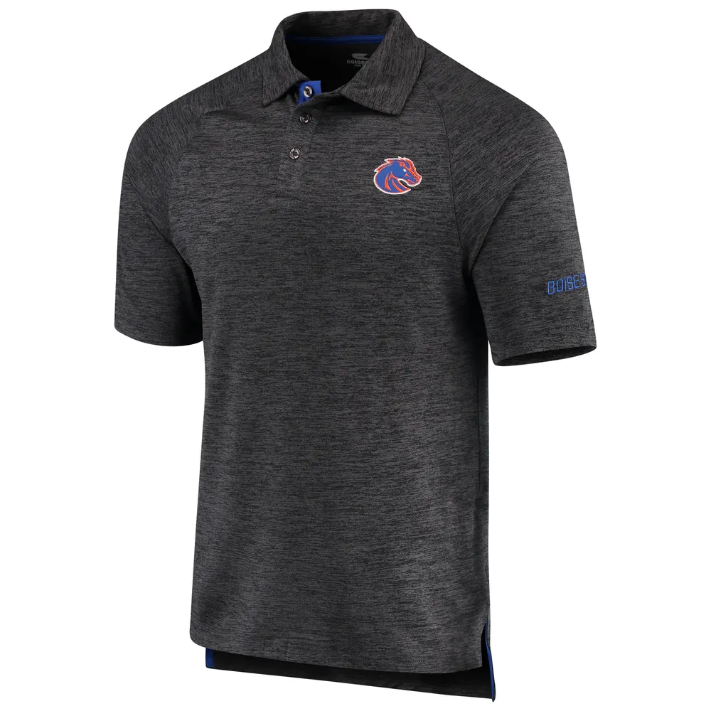 Polo en duvet Colosseum Heathered Black Boise State Broncos pour homme