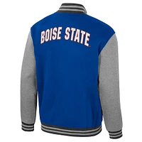 Men's Colosseum  Royal Boise State Broncos Ambi-Turner Full-Zip Varsity Jacket