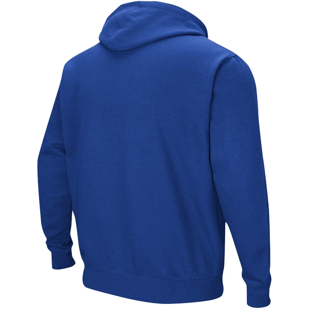 Men's Colosseum Royal Boise State Broncos Double Arch Pullover Hoodie