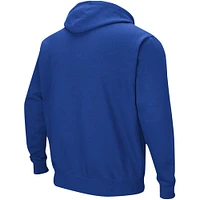 Men's Colosseum Royal Boise State Broncos Double Arch Pullover Hoodie