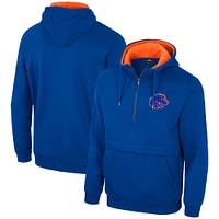 Sweat à capuche demi-zip Colosseum Royal Boise State Broncos pour hommes