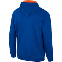 Men's Colosseum Royal Boise State Broncos Half-Zip Hoodie