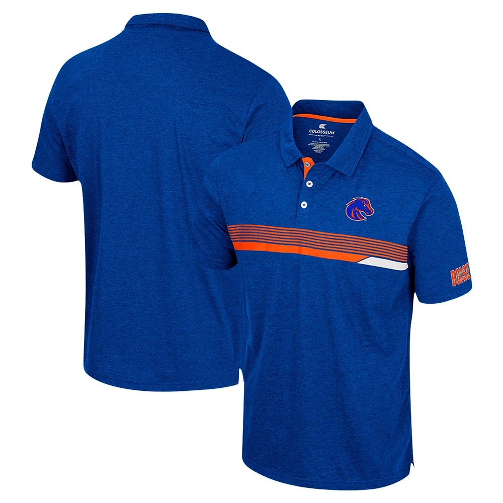 Men's Colosseum Royal Boise State Broncos No Problemo Polo