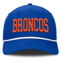 Men's Fanatics Royal Boise State Broncos Foul Ball Rope Adjustable Hat