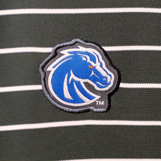 Polo pour entraîneurs Nike Boise State Broncos Victory Stripe Performance 2022 Anthracite