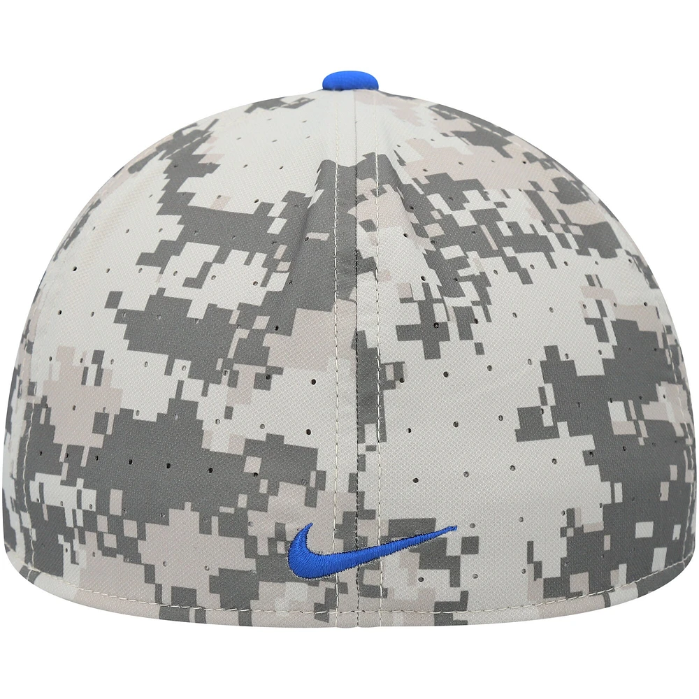 Nike Camo Boise State Broncos Aero True Baseball Performance Casquette ajustée pour homme