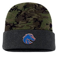 Bonnet en tricot à revers camouflage Nike Boise State Broncos pour homme