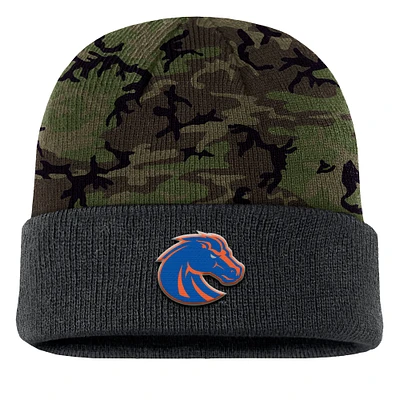 Bonnet en tricot à revers camouflage Nike Boise State Broncos pour homme