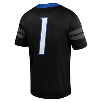 Maillot de football intouchable Nike #1 Boise State Broncos pour homme, noir