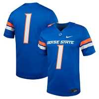 Maillot de football intouchable Nike #1 Royal Boise State Broncos pour homme