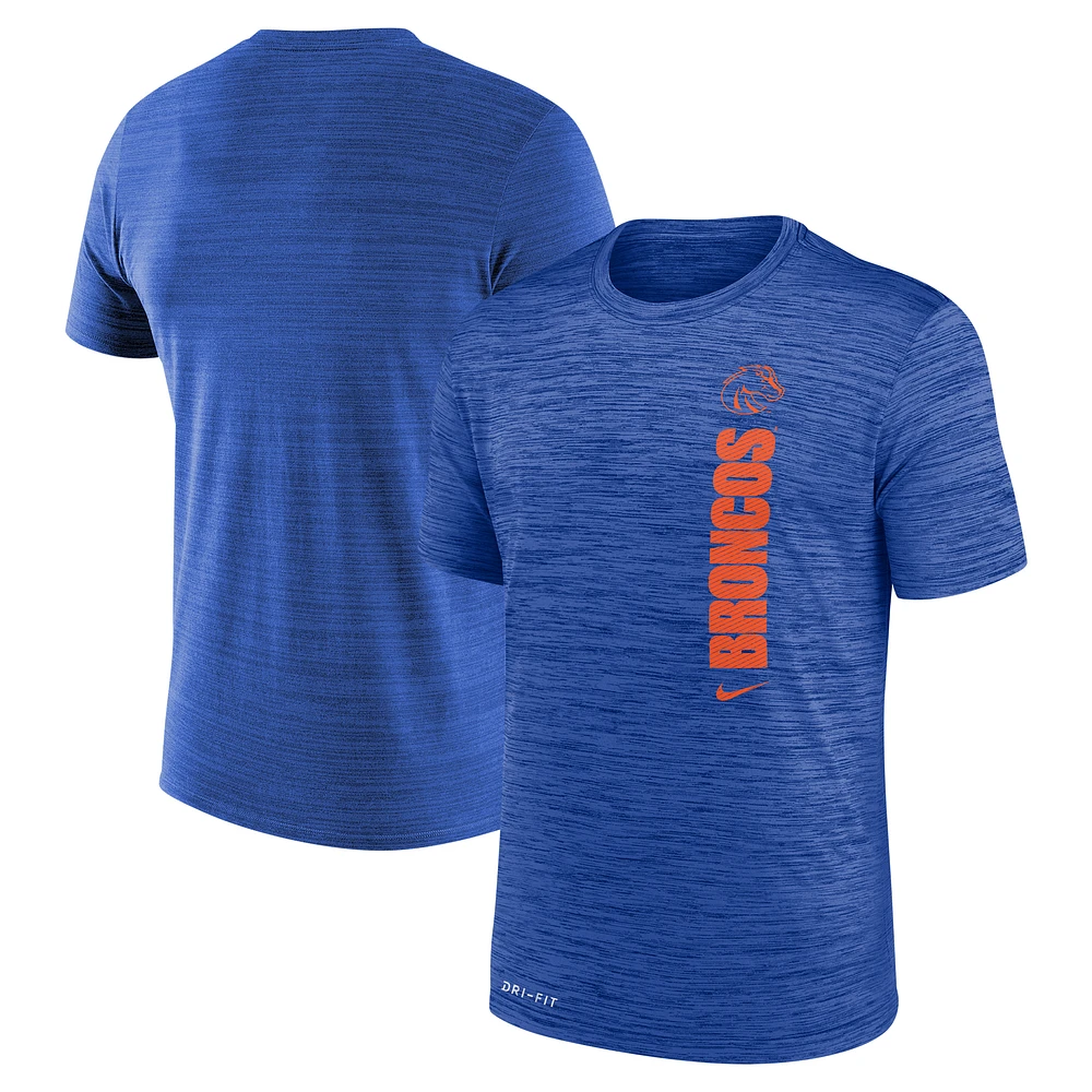 Men's Nike Royal Boise State Broncos 2024 Sideline Velocity Legend Performance T-Shirt