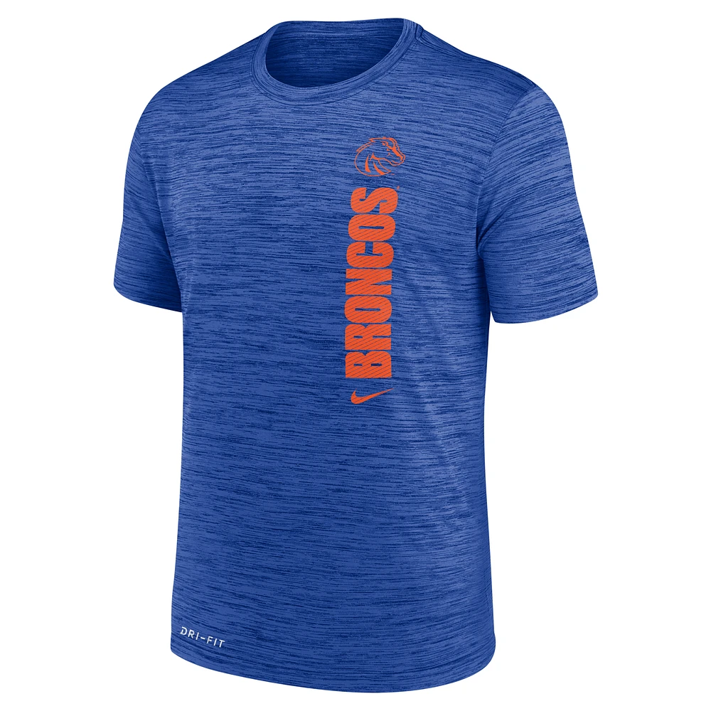 Men's Nike Royal Boise State Broncos 2024 Sideline Velocity Legend Performance T-Shirt