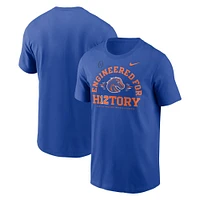 T-shirt Nike Royal Boise State Broncos 2024 College Football Playoff pour homme, conçu l'histoire