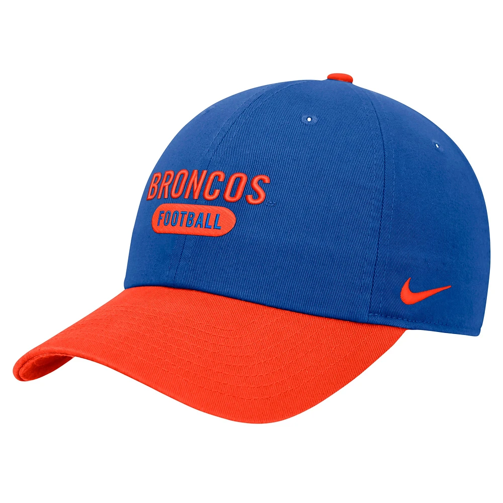 Men's Nike Royal Boise State Broncos Colorblock Club Adjustable Hat