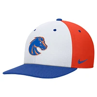 Men's Nike White/Orange Boise State Broncos Pro Performance Snapback Hat