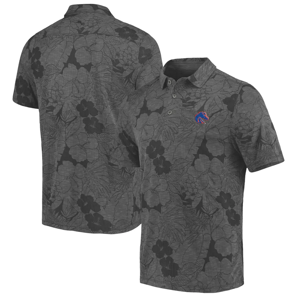 Polo Tommy Bahama Charcoal Boise State Broncos Miramar Blooms pour homme